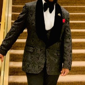 Black Jacquard Tuxedo